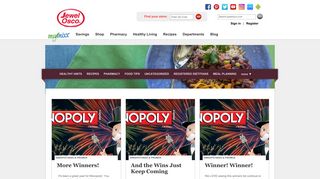 Jewel Osco » Monopoly® Collect & Win Game