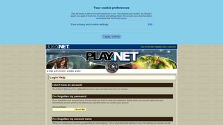 play.net >> Login Help