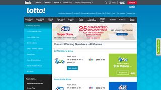 Lotto winning numbers - 6/49, Lotto Max and more | BCLC