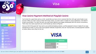 Visa Casino Payments - Fast Deposits in Real Time | PlayOJO