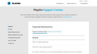 PlayOn: Frequently Asked Questions