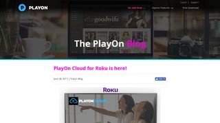 PlayOn Cloud for Roku is here! | www.playon.tv