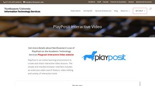 PlayPosit Interactive Video - Northeastern ITS