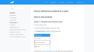 How to add/remove students to a class - PlayPosit Knowledge
