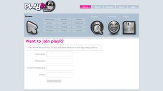 playR / Create an account