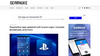 Playstation app updated with Guest Login, Youtube Broadcasts, and ...