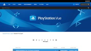 PlayStation™Vue Support - PlayStation Forums