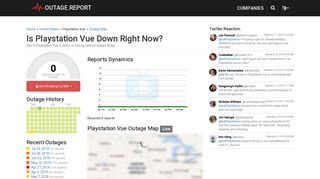 Playstation Vue Servers Down? Service Status, Outage Map ...