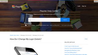 How Do I Change My Login Details? – Playster Help Center