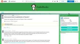 Does anyone listen to audiobooks on Playster? : audiobooks - Reddit