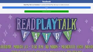 Read Play Talk - Home | Facebook