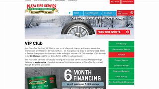 VIP Club | Plaza Tire Service