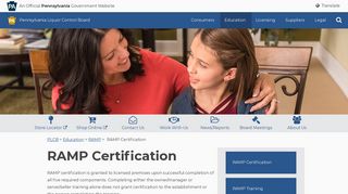 RAMP Certification - Pennsylvania Liquor Control Board - PA.gov