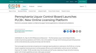 Pennsylvania Liquor Control Board Launches PLCB+, New Online ...