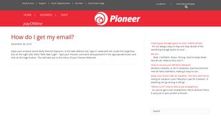 How do I get my email? – Pioneer Telephone Cooperative, Inc.