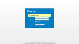Zimbra Web Client Sign In