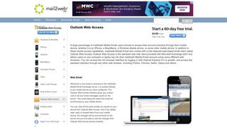 Outlook Web Access - Mail2Web