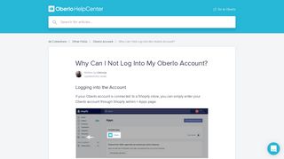Why Can I Not Log Into My Oberlo Account? | Oberlo Help Center