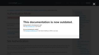 Authentication Mode | Documentation | CometChat