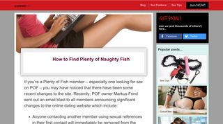 Looking for Sex on POF? Discover How To Find Plenty of Naughty Fish