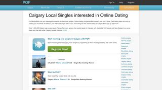 Calgary Online dating chat, Calgary match, Calgary ... - POF.com