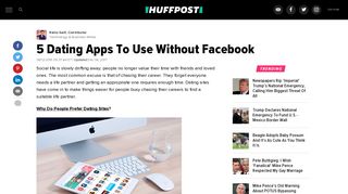5 Dating Apps To Use Without Facebook | HuffPost