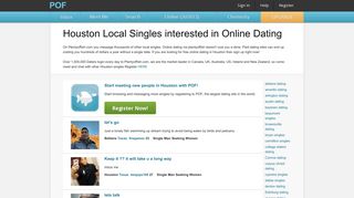 Houston Online dating chat, Houston match, Houston ... - POF.com