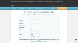 Free Dating Site Registration. - POF.com