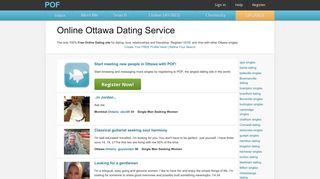 Free Ottawa online dating - POF.com
