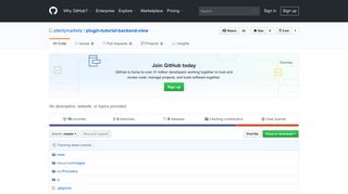 GitHub - plentymarkets/plugin-tutorial-backend-view