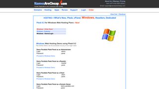 windows-plesk-demo - NamesAreCheap.com
