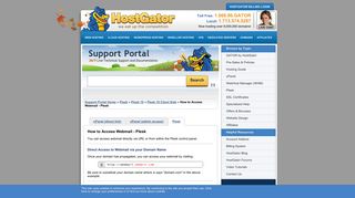 How to Access Webmail - Plesk « HostGator.com Support Portal
