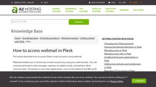 How to access webmail in Plesk