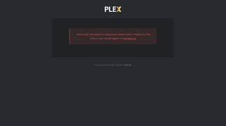 Update Password | Plex