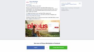 #OnePlexus The new Back Office is now... - Plexus Worldwide ...