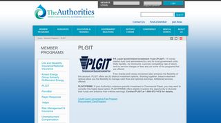 PLGIT - Member Programs | Municipal Authorities