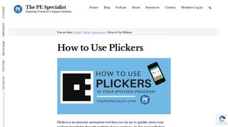How to Use Plickers - The PE Specialist