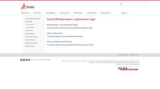 myInnovator Login | Advanced PLM Software | Enterprise Open ... - Aras