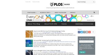 Editorial Manager | EveryONE: The PLOS ONE blog