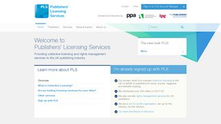 Publishers' Licensing Services - Collective licensing and rights ...