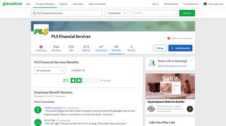 PLS Financial Services Employee Benefits and Perks | Glassdoor
