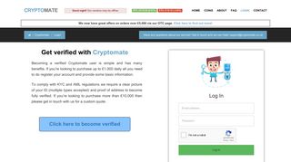 Cryptomate - Login