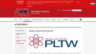 Wilmot Union High School - Project Lead the Way (PLTW)