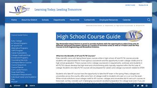 High School Course Guide / AP and PLTW - Wentzville School District
