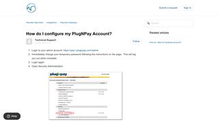 How do I configure my PlugNPay Account? – Wavebid Help Desk