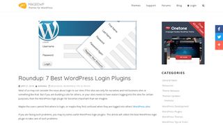 WordPress Login Plugin for Website 2014 - MageeWP
