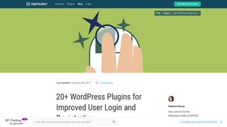 20+ WordPress Plugins for Improved User Login and Registration ...