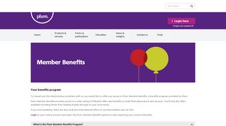 Member Benefits - Plum