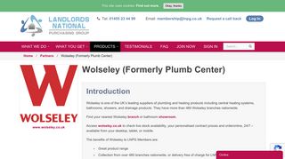 Wolseley (Formerly Plumb Center) | LNPG | Saving You Money On ...
