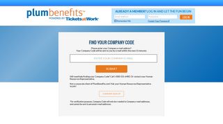 Find Your Company Code - PlumBenefits